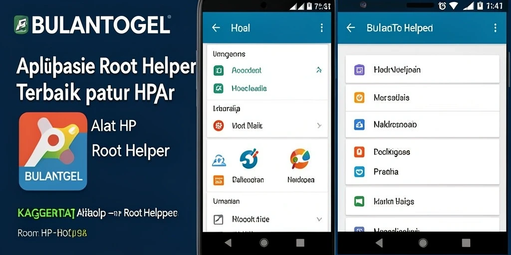Antarmuka BULANTOGEL yang sederhana dan fungsional untuk rooting.