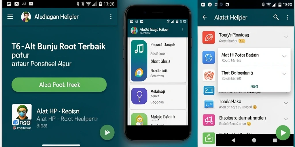 Antarmuka T6 yang user-friendly dan mudah digunakan untuk rooting.
