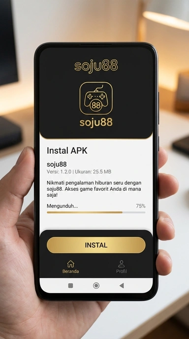 Tampilan halaman APK soju88